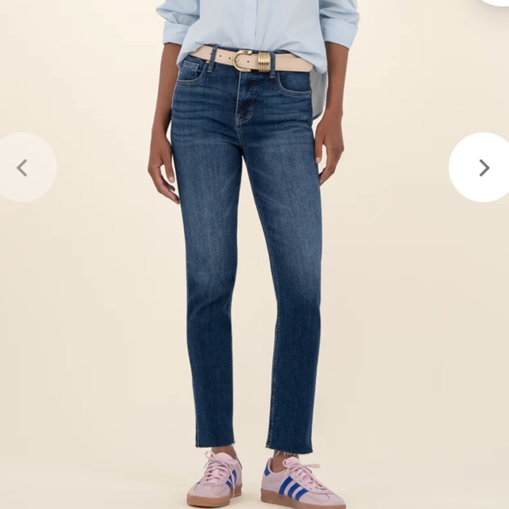 Kut from the Kloth Dark Blue Straight Leg Jeans